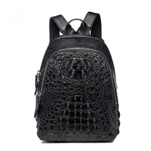 Unisex crocodile backpack